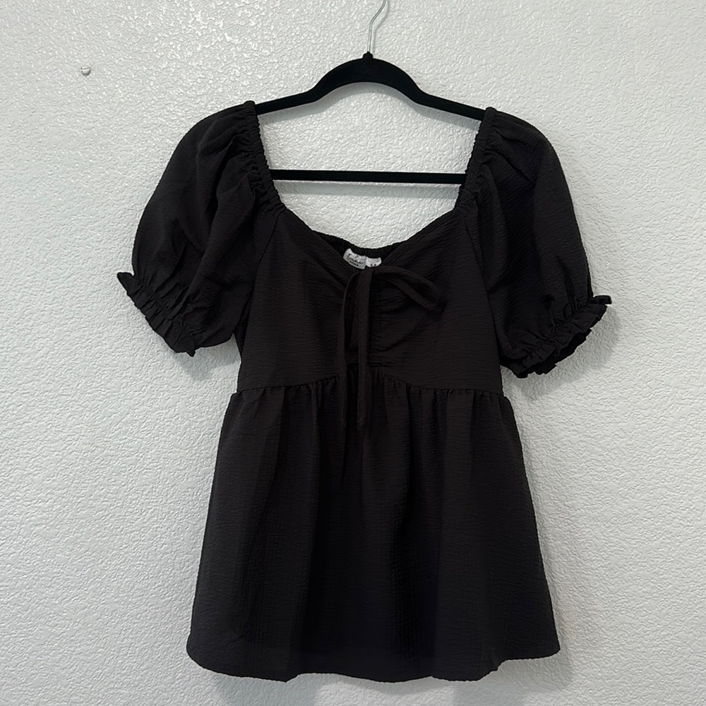 luna skies • black babydoll top